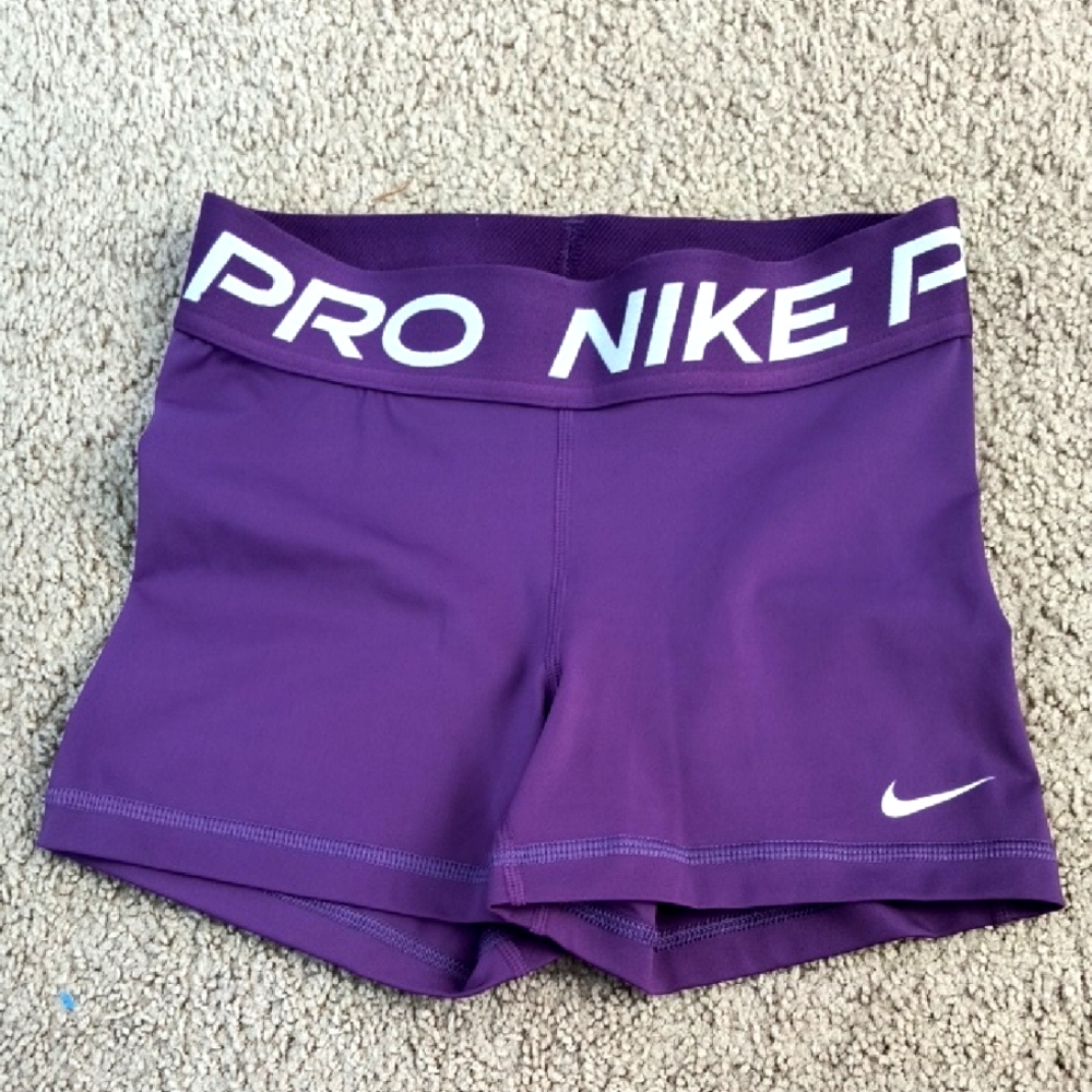 Purple Nike Pro Spandex
